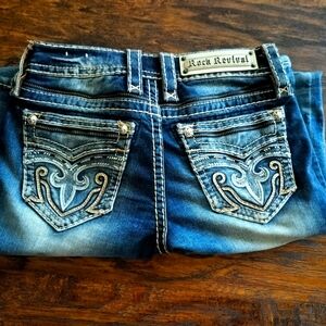 Rock Revival Women's Dark Blue Boot Cut Jeans
